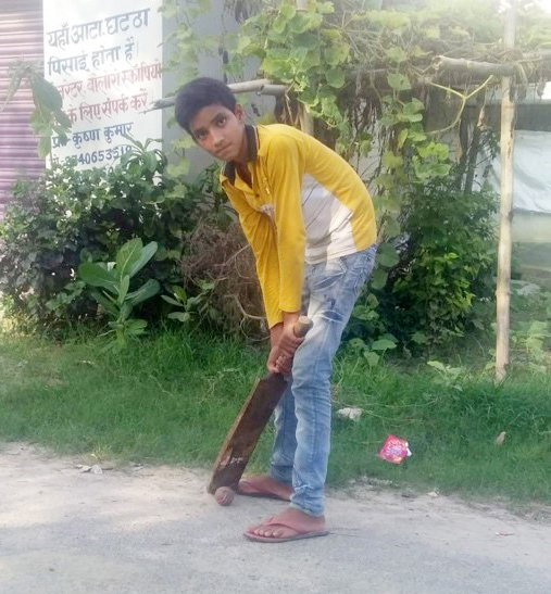 Since recovering from his surgery, Utsav is now an active player in the community cricket team
